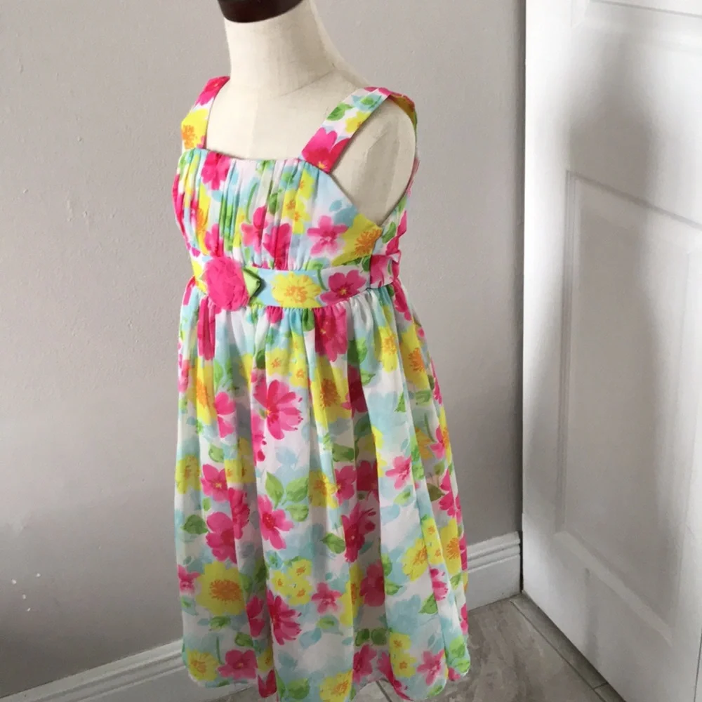 JESSICA ANN Girls Special Occasions Floral Summer Dress | 6